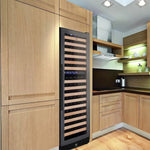 KingsBottle KBU170DX Tall Large Wine Refrigerator With Glass Door